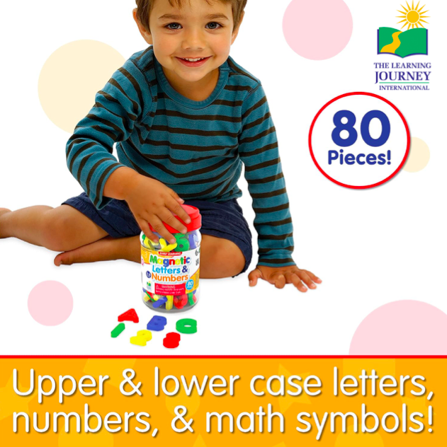 the learning jouney children educational early learning toys magnetic letters alphabets and numbers colors 儿童益智早教玩具游戏英文字母数学数目字